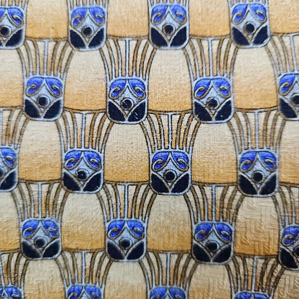 Robert Talbott Studio Hand‎ Sewn Silk Tie Orange Geometric 57x4 Preppy Office